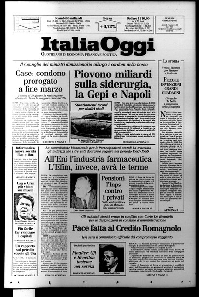 Italia oggi : quotidiano di economia finanza e politica